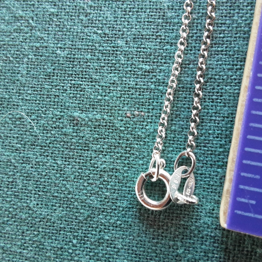 Genuine amber sterling silver necklace - Picture 6 of 16